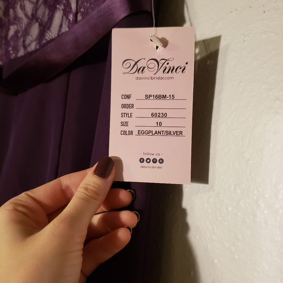NWT Da Vinci Bridesmaid Dress sz 10 - Picture 5 of 10